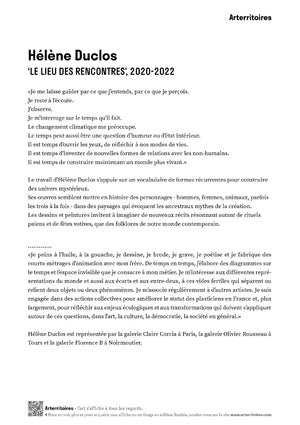 Le lieu des rencontres, 2020-2022