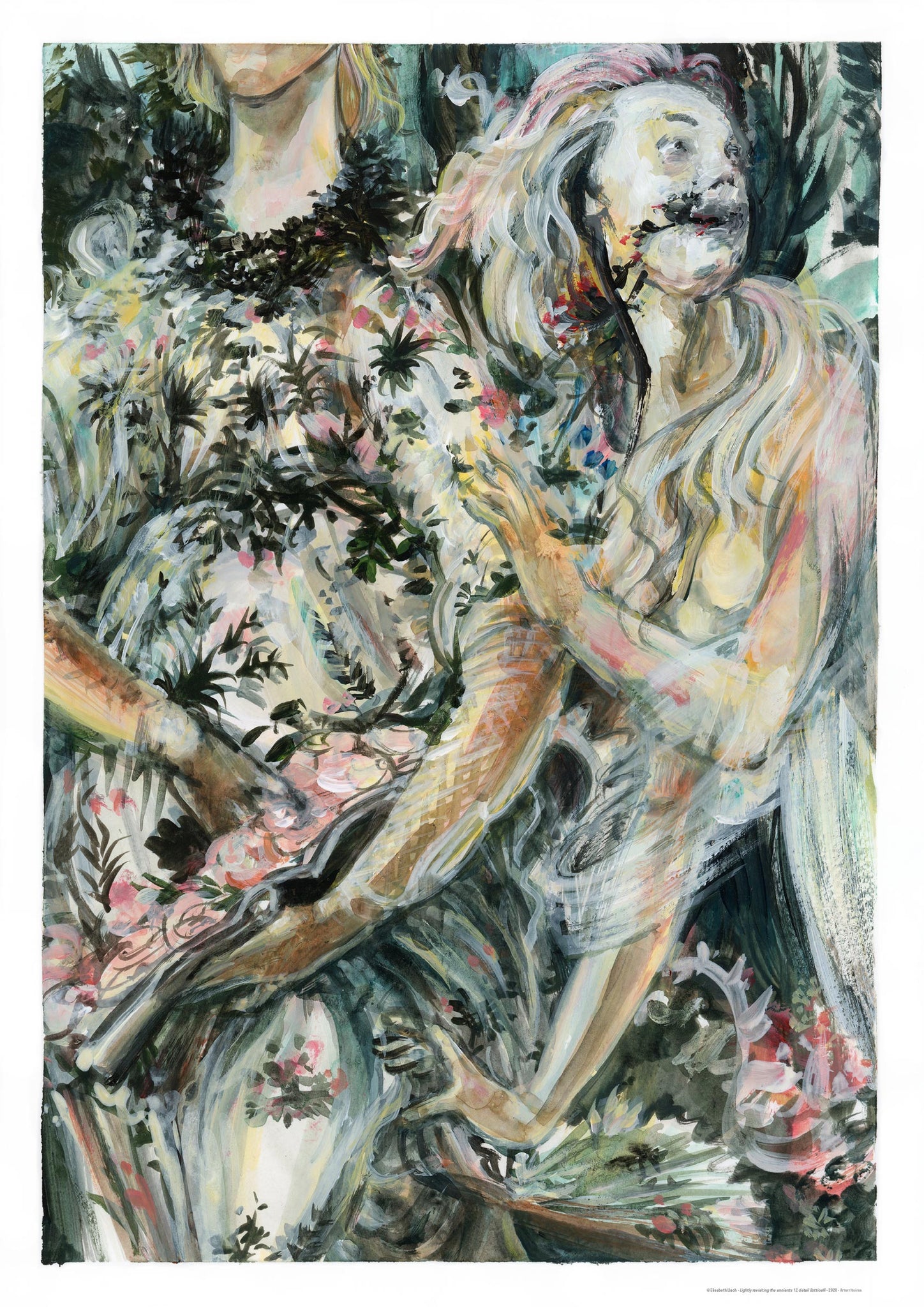 Lightly revisiting the ancients 12, détail Botticelli