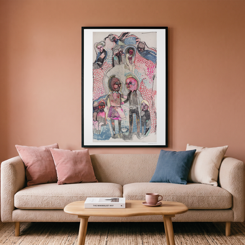 Une famille imaginaire veille sur le salon