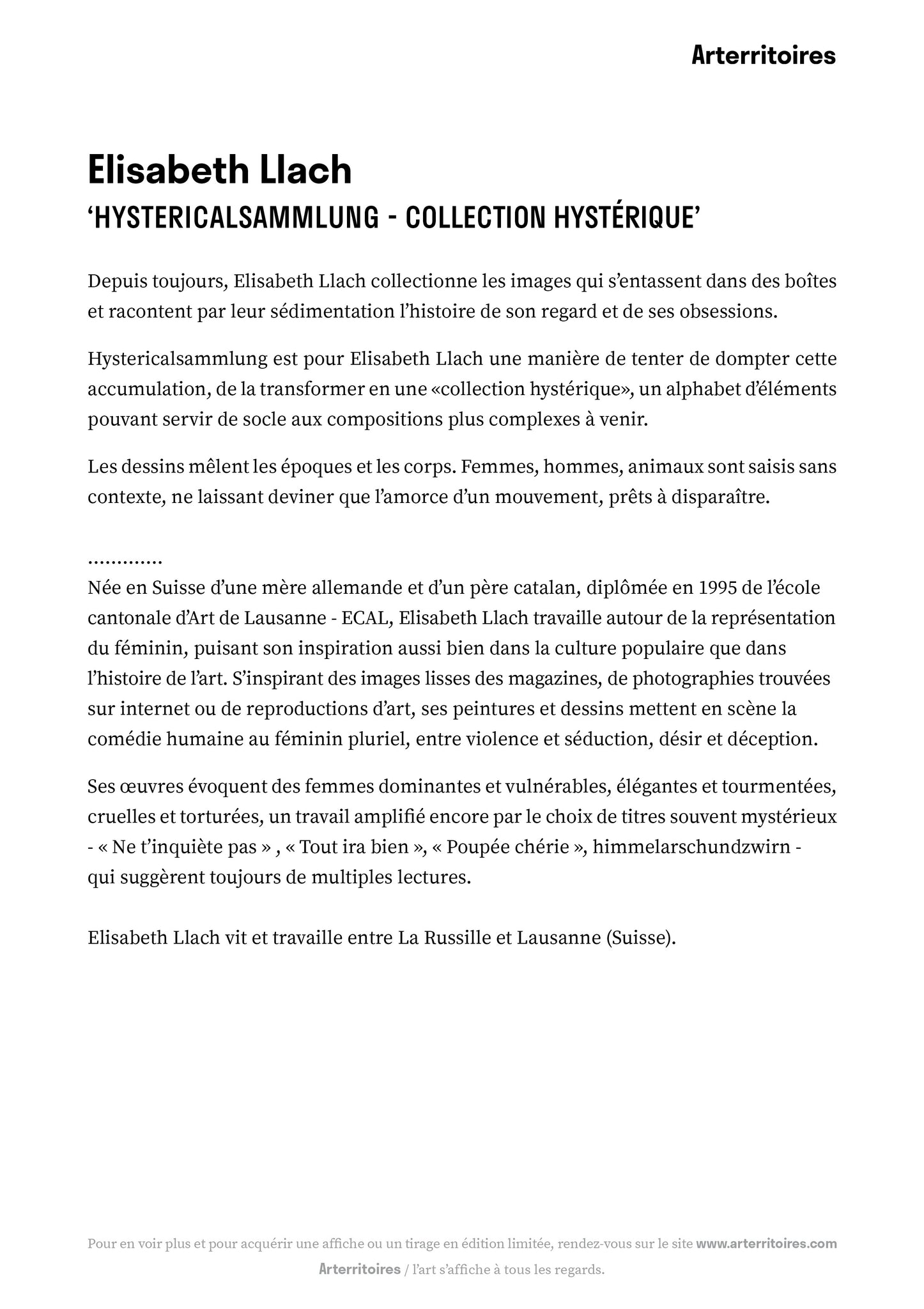 Hystericalsammlung - Collection hystérique