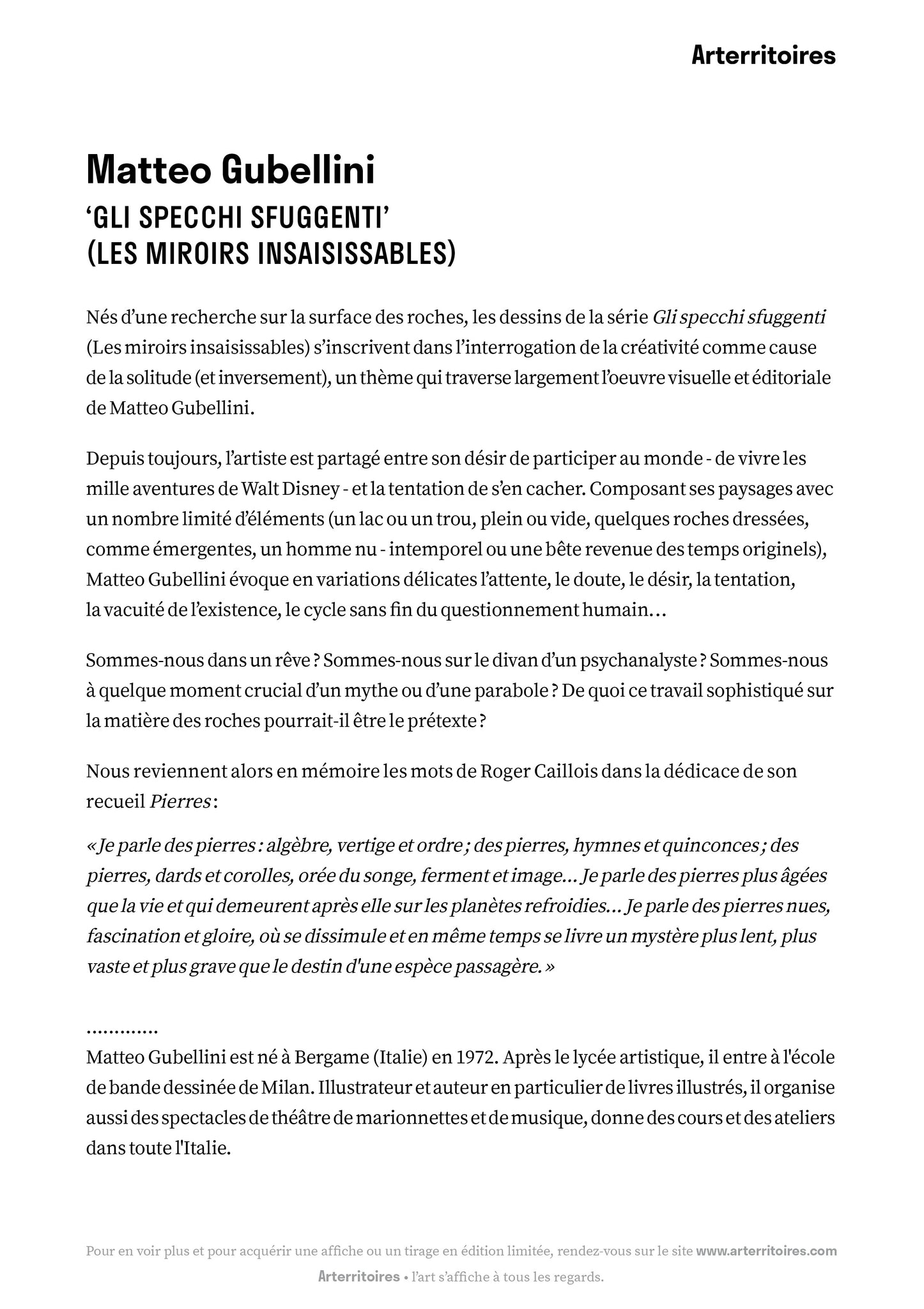 Gli specchi sfuggenti - Les miroirs insaisissables